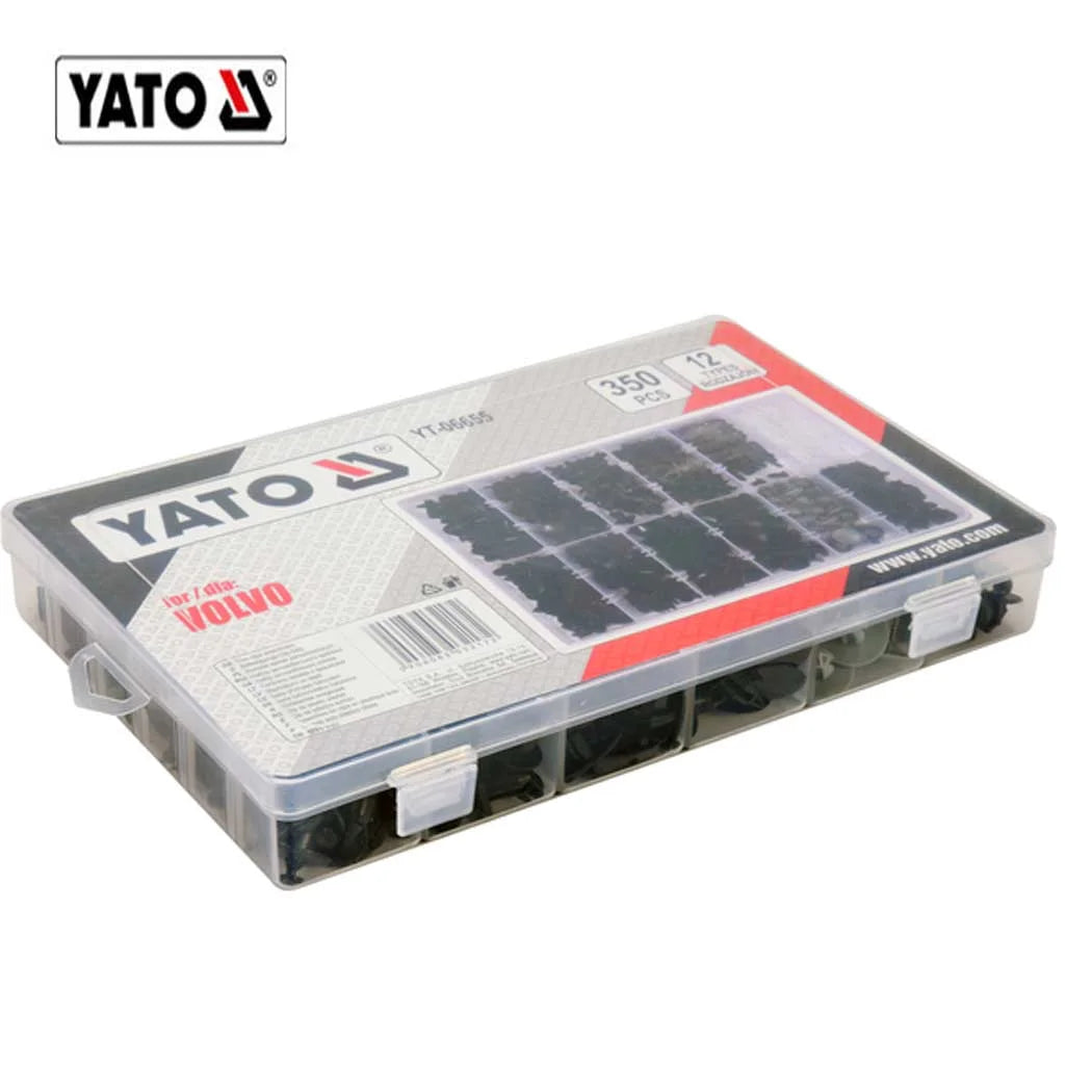 ASSORTIMENT DE 350 CLIPS DE GARNITURE VOLVO YT-06655 YATO