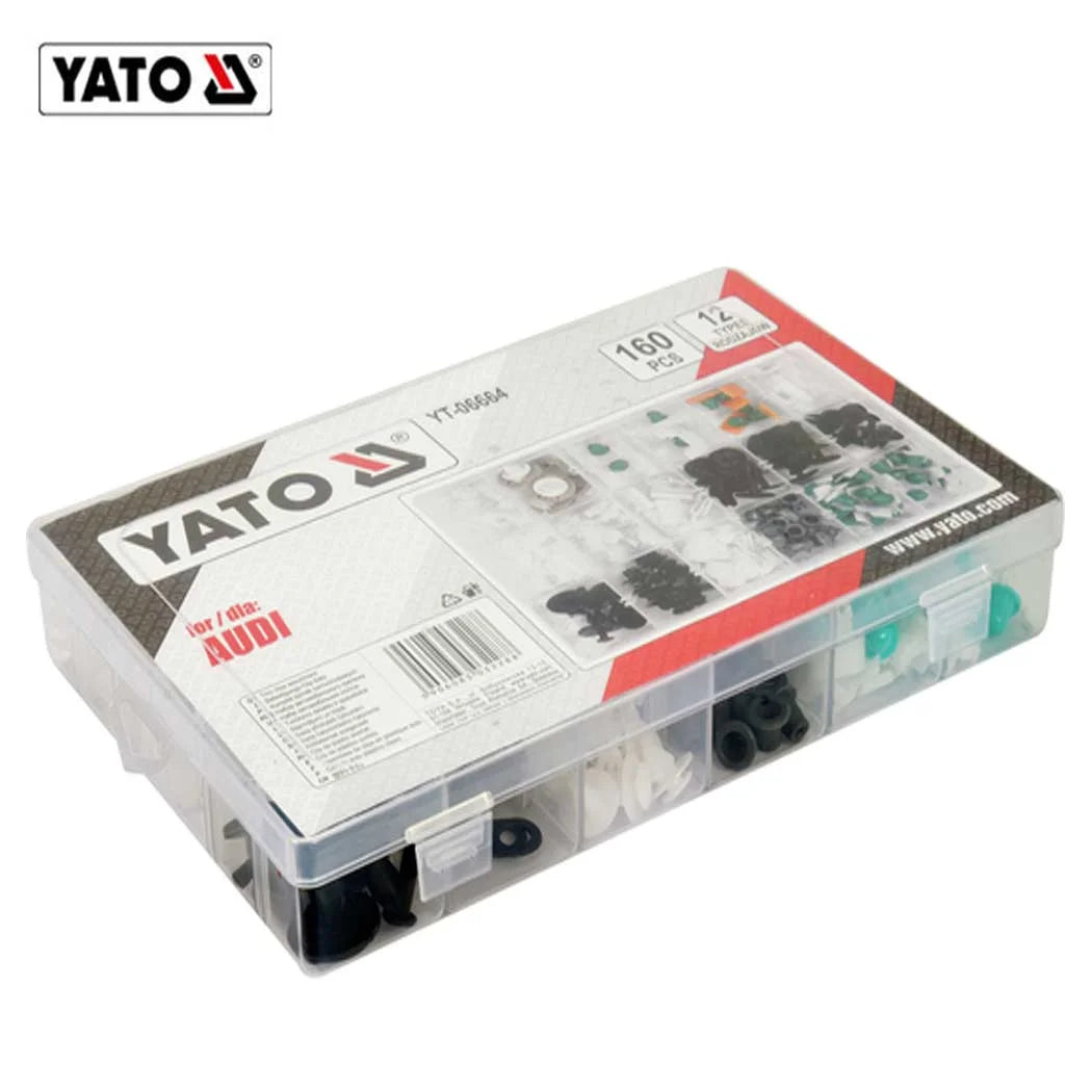 ASSORTIMENT DE 160 CLIPS DE GARNITURE AUDI YT-06664 YATO