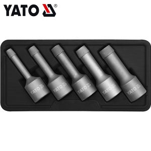 Kit d'extracteurs de boulons endommagés et cassés YATO (5 pièces) - Référence YT-0624