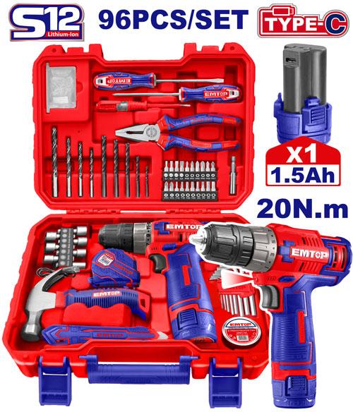 Ensemble d'outils de 96 pièces