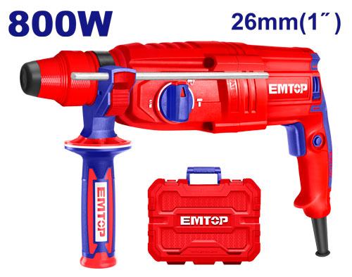 PERFORATEUR 26MM 800W 2.6KG EMTOP ERHRL801