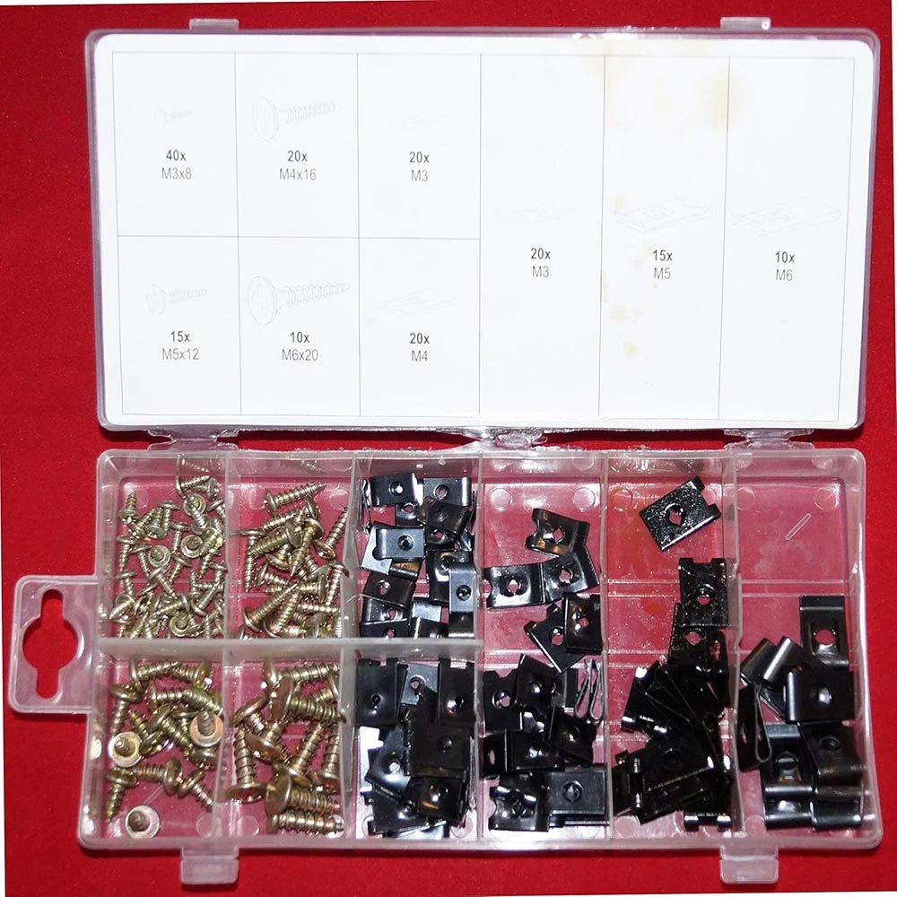 ASSORTIMENT DE 170 ECROUS ET VIS DE CARROSSERIE YT-06780 YATO