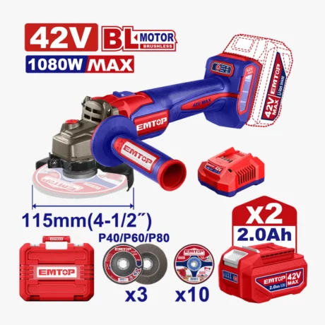 MEULE 115 42V BRUSH 2B 2AH 1080W EMTOP ELAG4108112