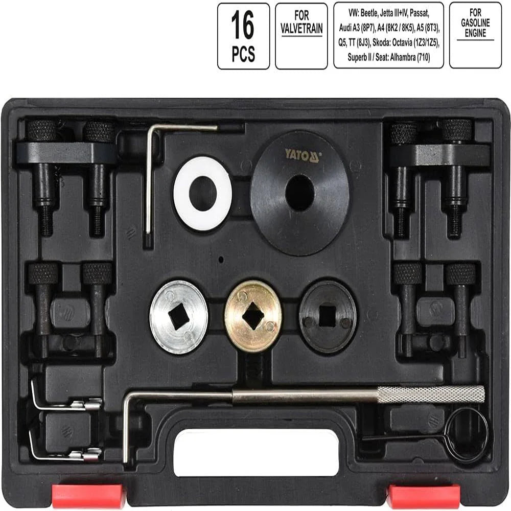 KIT D’OUTILS DE CALAGE DU MOTEUR VAG TSI/TFSI 16PCS 06024 – YATO