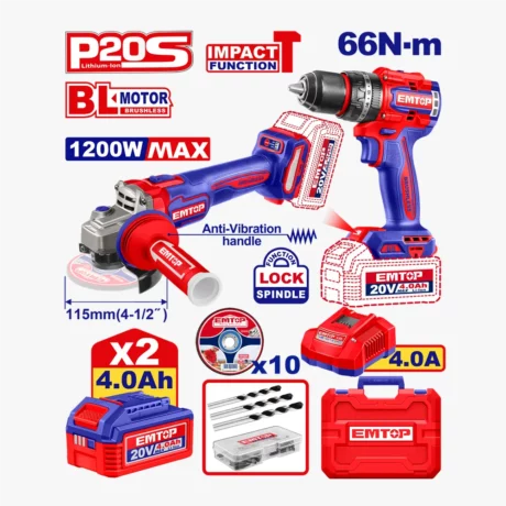 KIT PERCEUSE+MEULE 115 2B4AH +AC EMTOP ECKL20256