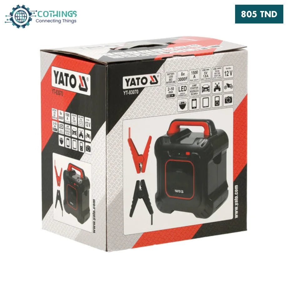 Booster de démarrage ultra léger 12V YT-83070 YATO