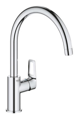 Robinet de cuisine bec C - Chromé GROHE | Start Loop
