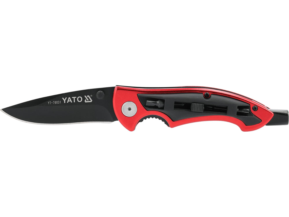 COUTEAU PLIANT AVEC TÊTES DE TOURNEVIS YT-76031