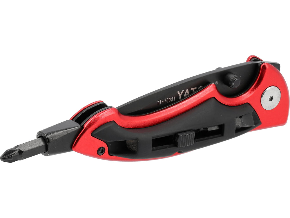 COUTEAU PLIANT AVEC TÊTES DE TOURNEVIS YT-76031
