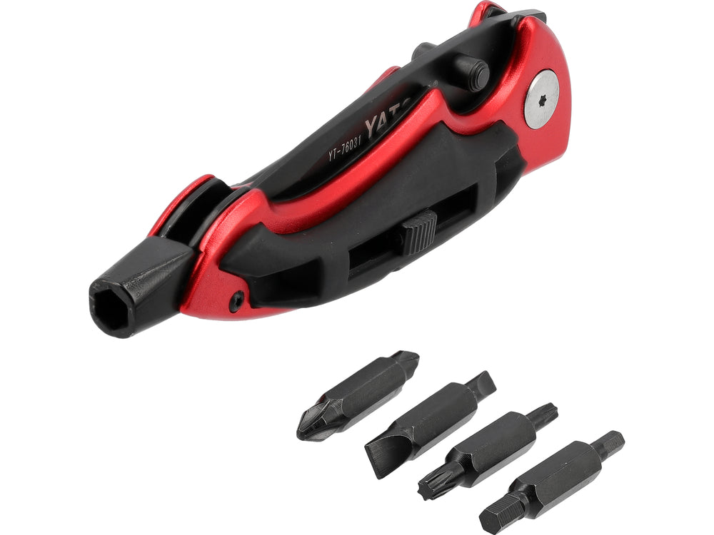COUTEAU PLIANT AVEC TÊTES DE TOURNEVIS YT-76031