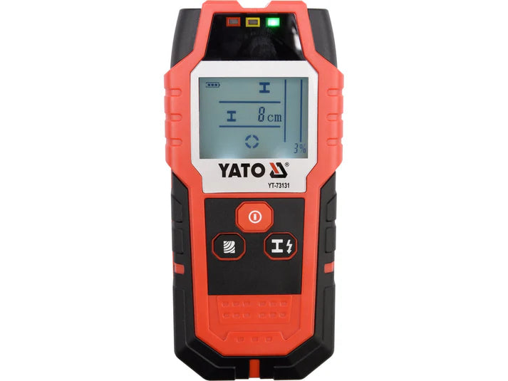 Détecteur de Métaux YATO YT-73131 — 4-en-1 Câbles Profilés Bois LCD