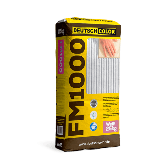 Mortier colle flexible à base de ciment pour la pose de carreaux céramiques FM 1000