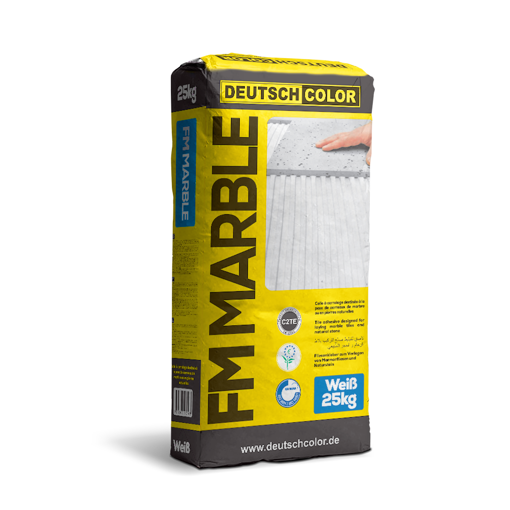 Mortier colle flexible à base de ciment pour la pose de carreaux de marbre et de granit FM MARBLE