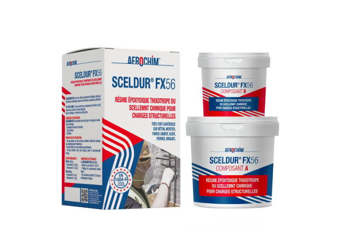 Sceldur®Fx 56 Produit de scellement conforme à la norme européenne EN 1504-6  Résine époxydique thixotrope du scellement chimique pour charges structurelles