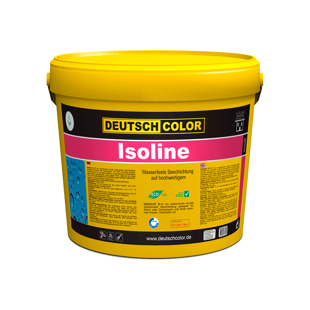 ISOLINE Produit liquide pour membrane élastique imperméabilisante.