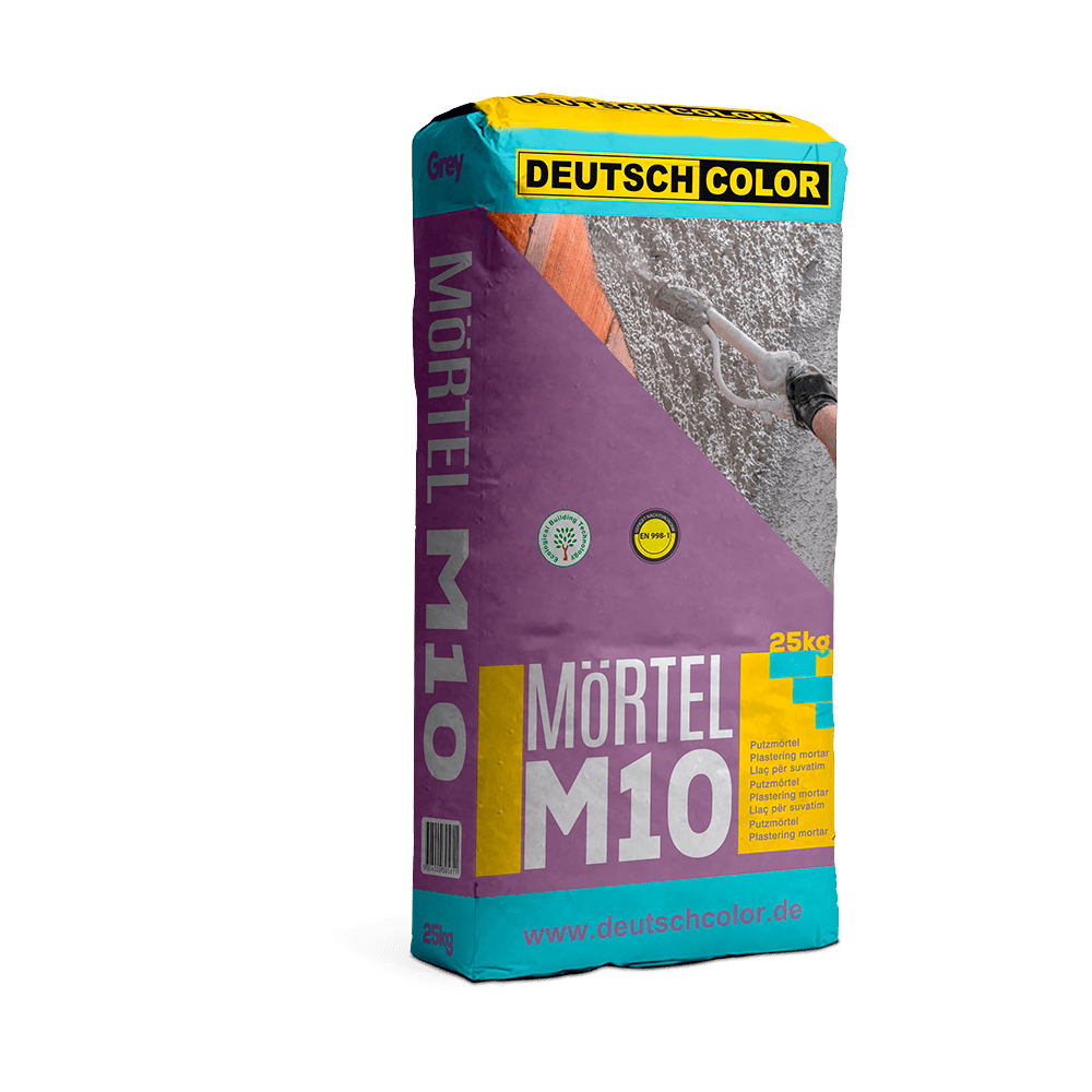 MÖRTEL M10 Mortier à base de ciment avec des additifs spéciaux pour l’enduisage et la finition donnant un effet antique