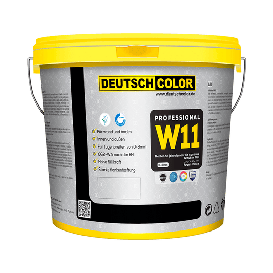 PROFESSIONAL W11 Mortier à base de ciment à granulométrie sélectionnée et haute résistance à l’eau servant au remplissage des joints de 0 à 6mm