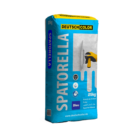 SPATORELLA BLEU Enduit de lissage pour réaliser des finitions lisses