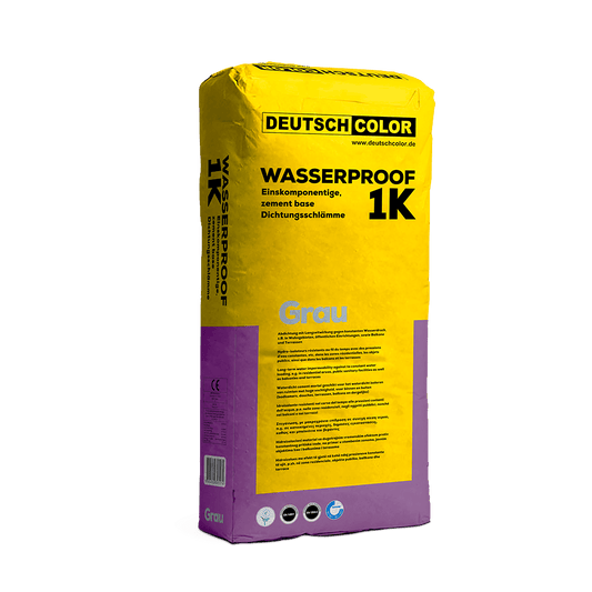 WASSERPROOF 1K Mortier hydroisolant, monocomposant à base de ciment