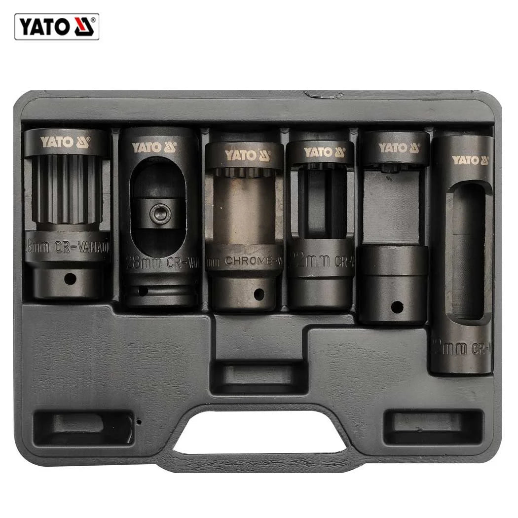 KIT 6 CLES A DOUILLE INJECTEUR DIESEL YT-0622 YATO