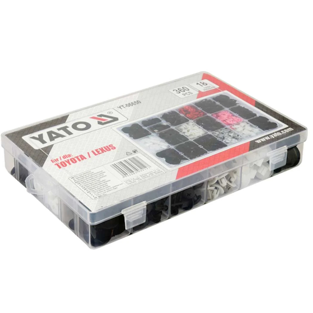 ASSORTIMENT ELEMENTS DE FIXATION TOYOTA/LUXUS 360PCS YT-06650 YATO