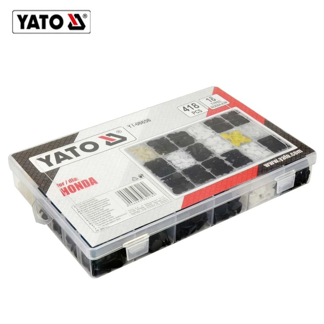 ASSORTIMENT DE 418 CLIPS DE GARNITURE HONDA YT-06656 YATO