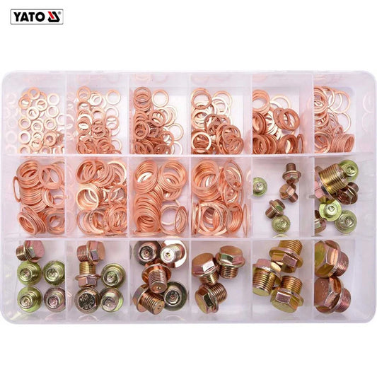 ASSORTIMENT DE 534 VIS ET JOINTS DE CARTER D’HUILE YT-06864 YATO