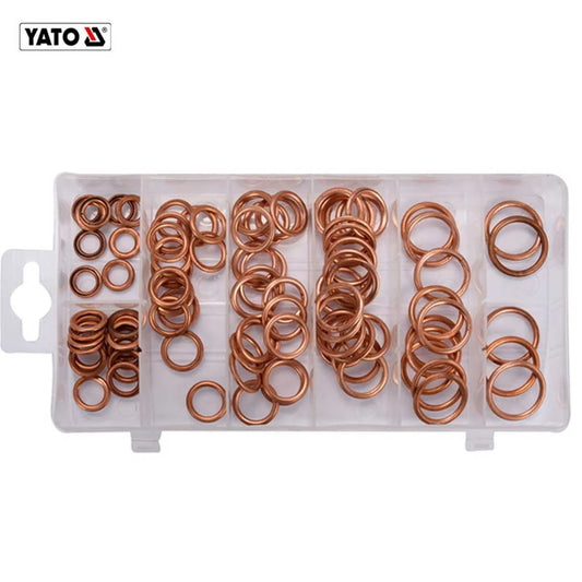 ASSORTIMENT DE 95 JOINTS TORIQUES EN CUIVRE POUR AIR YT-068713 YATO