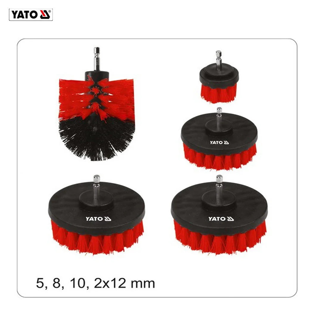 JEU DE BROSSES DE NETTOYAGE NYLON 5PCS YT-47777 YATO