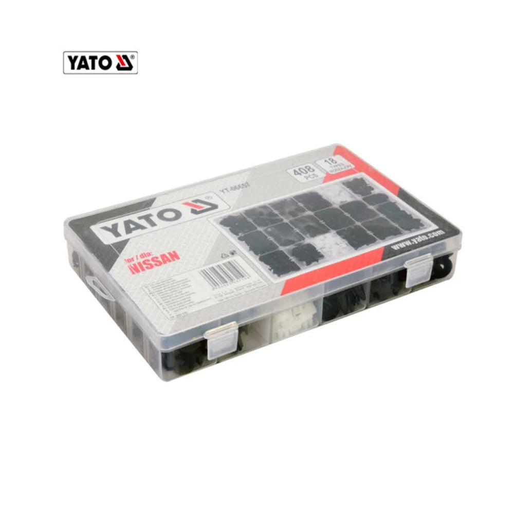 ASSORTIMENT DE CLIPS DE FIXATION NISSAN 408 PCS YT-06657 YATO