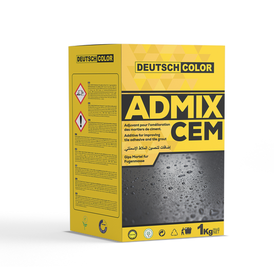 ADMIX CEM Additif en poudre pour l’imperméabilisation des mortiers de ciment, des mortiers bâtards et des bétons