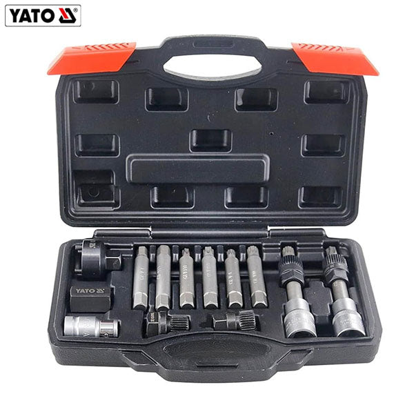 COFFRET CLE A DOUILLE D'ALTERNATEUR 1/2" 13PCS YATO YT-0421