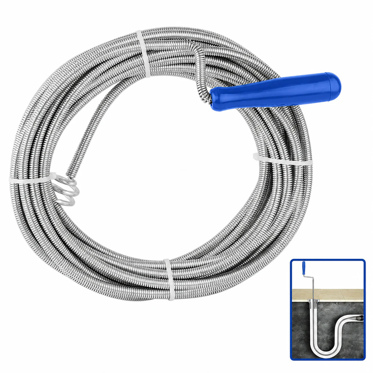 Furet Déboucheur Canalisation WADFOW WDD2305 — Spirale 9mm × 5m