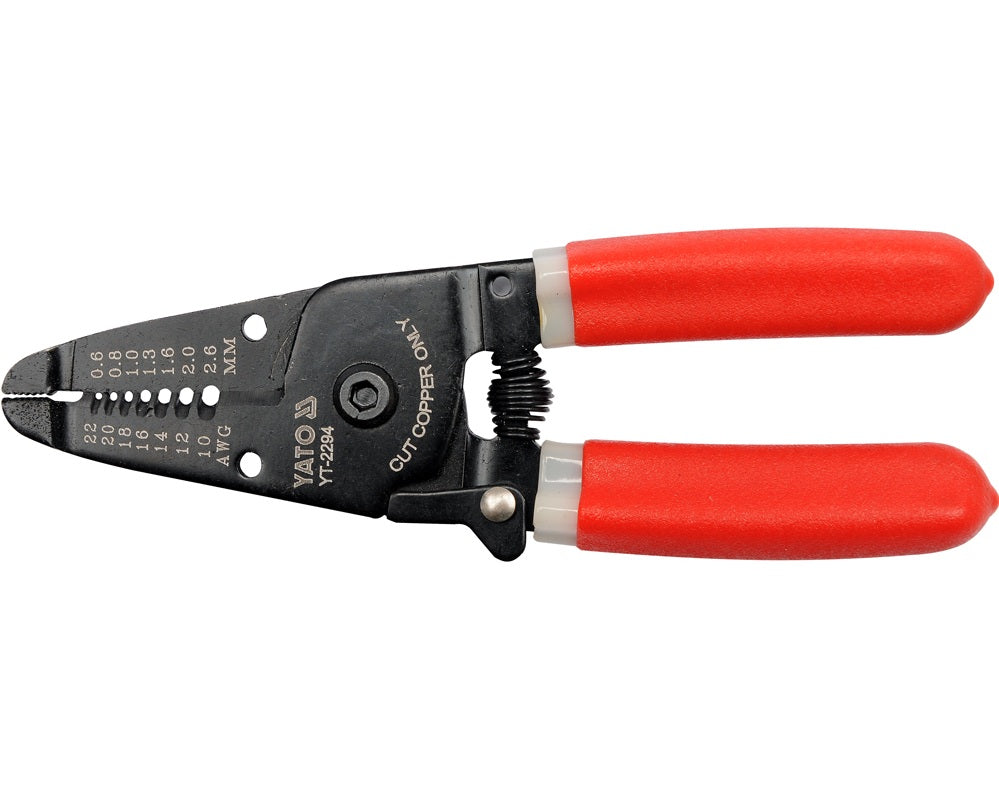 Pince à dénuder manuelle YATO YT-2294, diamètre 0,6-2,6 mm, longueur 165 mm