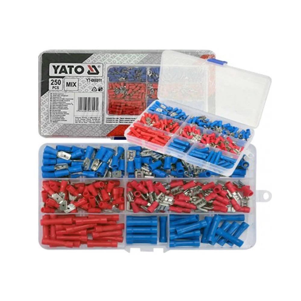 ASSORTIMENT DE 250 CONNECTEURS ÉLECTRIQUES YT-068911 YATO
